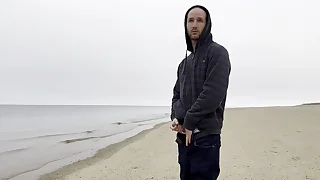 Jerking Off at the Beach