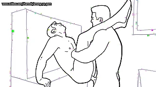 Black And white dynamic gay porn part 4